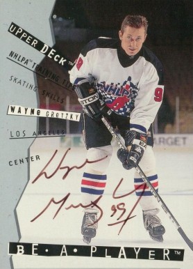 1994 Be A Player Autographs Wayne Gretzky #108 Hockey Card