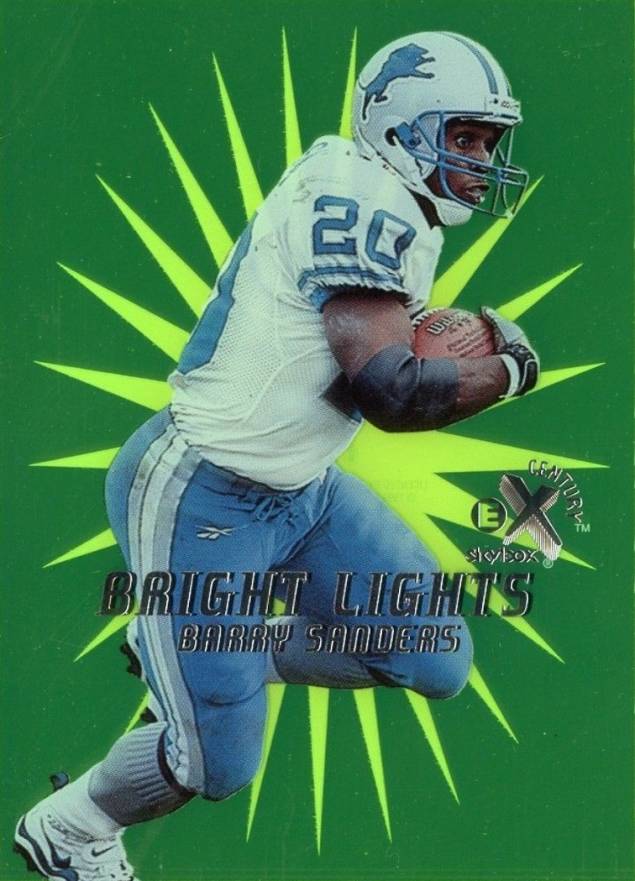 1999 E-X Century Bright Lights Barry Sanders #6 Football Card