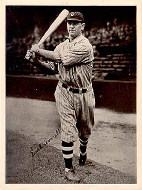 1936 Glossy Finish & Leather Earl Averill # Baseball Card