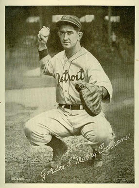 1936 Glossy Finish & Leather Gordon S. "Mickey" Cochrane # Baseball Card