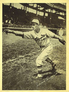 1936 Glossy Finish & Leather Jerome "Dizzy" Dean # Baseball Card