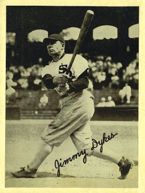 1936 Glossy Finish & Leather Jimmy Dykes # Baseball Card
