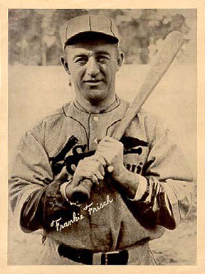 1936 Glossy Finish & Leather Frankie Frisch # Baseball Card