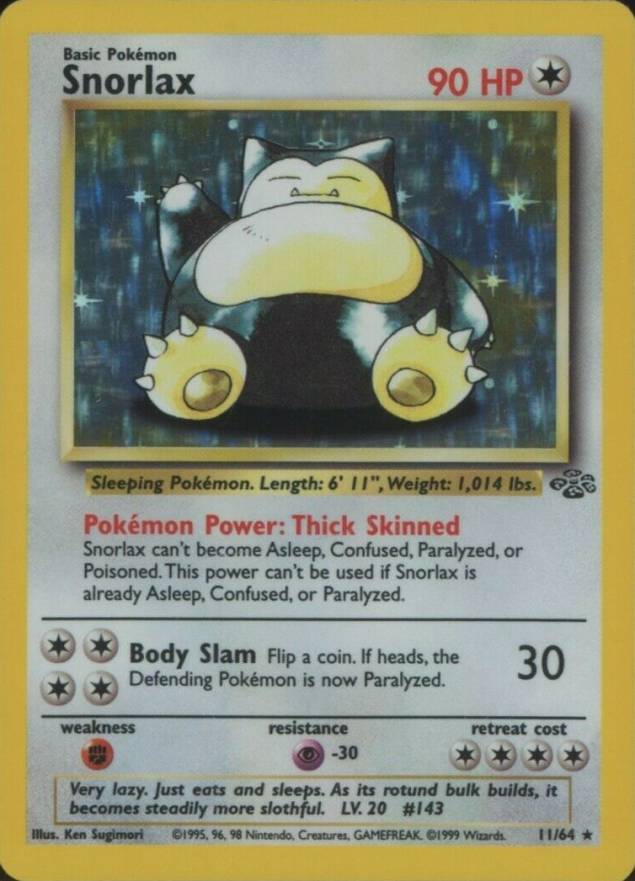 Nr Mint Scyther Flareon Snorlax you Choose Pokemon Jungle Rare Holo cards 