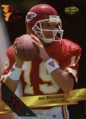 1993 Wild Card Joe Montana #67 Football Card
