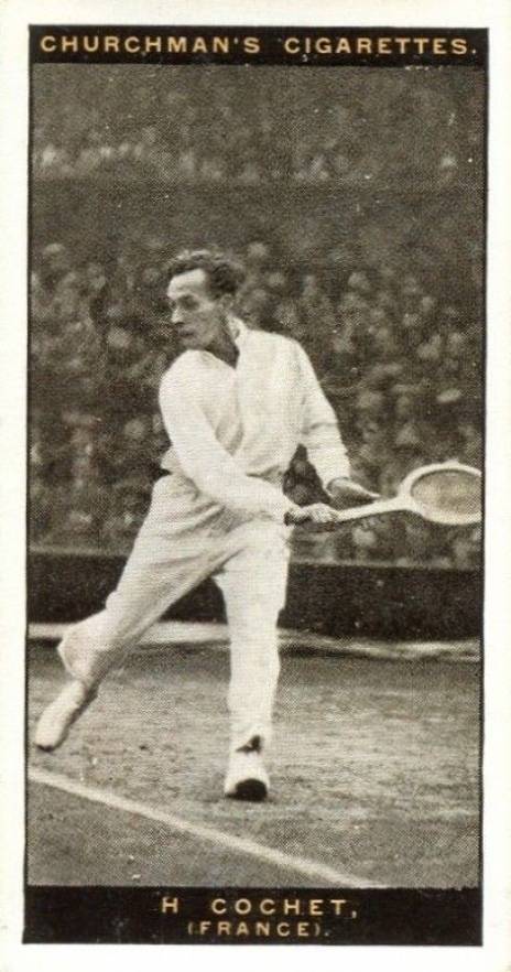 1928 W.A. & A.C. Churchman Lawn Tennis-Series of 50 H. Cochet #12 Other Sports Card