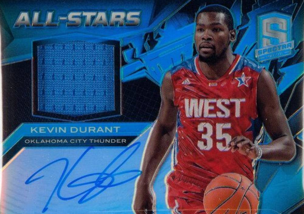 2013 Panini Spectra All-Stars Jersey Autographs Kevin Durant #6 Basketball Card
