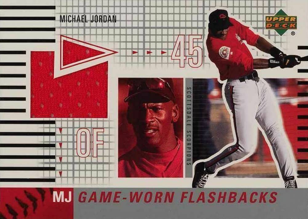 2002 Upper Deck Minor League MJ Game-Worn Flashbacks Michael Jordan #MJ-SS Baseball Card