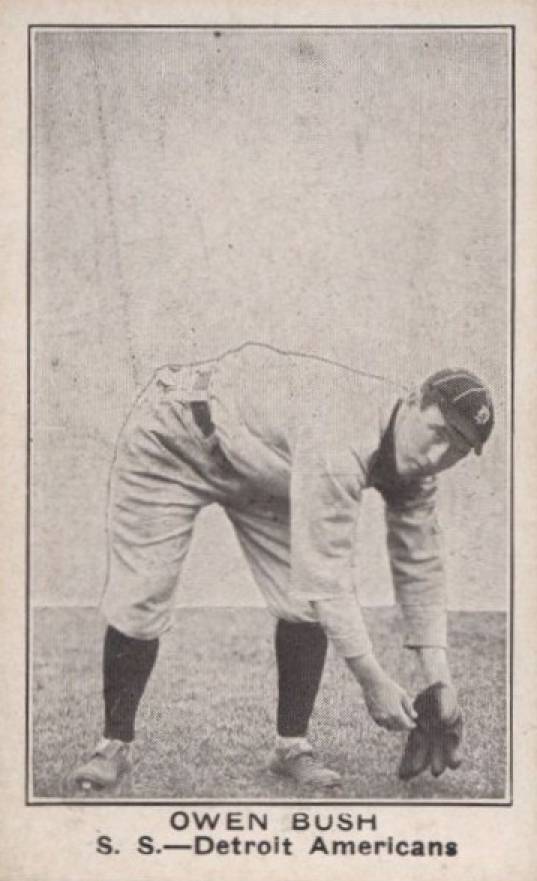 1921 American Caramel--Series of 80 Owen Bush # Baseball Card