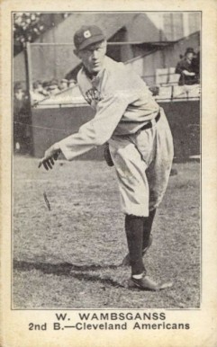 1921 American Caramel--Series of 80 W. Wambsganss # Baseball Card