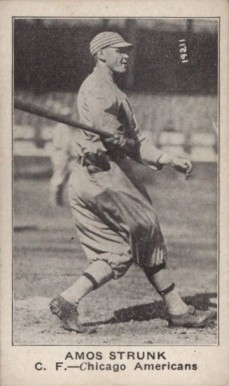 1921 American Caramel--Series of 80 Amos Strunk # Baseball Card