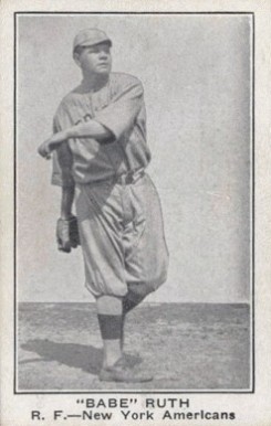 1921 American Caramel--Series of 80 "Babe" Ruth # Baseball Card