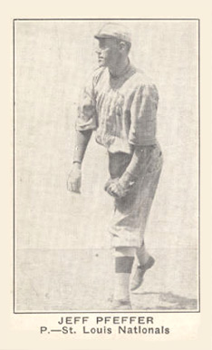 1921 American Caramel--Series of 80 Jeff Pfeffer # Baseball Card