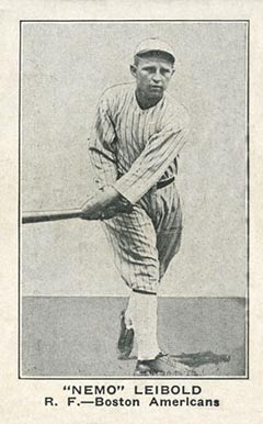 1921 American Caramel--Series of 80 "Nemo" Leibold #63 Baseball Card