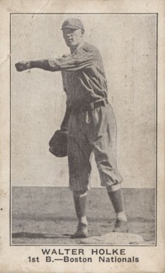 1921 American Caramel--Series of 80 Walter Holke # Baseball Card