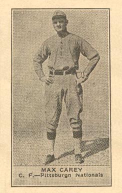1921 American Caramel--Series of 80 Max Carey # Baseball Card
