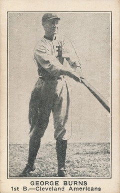 1921 American Caramel--Series of 80 George Burns # Baseball Card