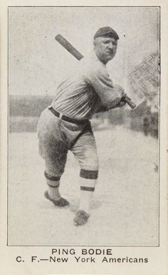 1921 American Caramel--Series of 80 Ping Bodie # Baseball Card
