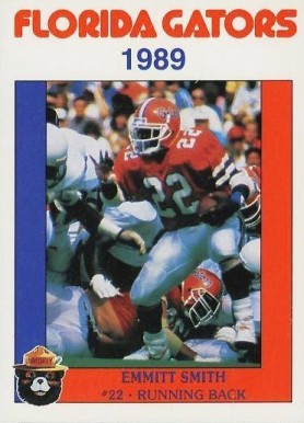 1989 Florida Gators Smokey Emmitt Smith # Football Card