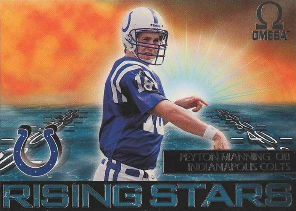 1998 Pacific Omega Rising Star Peyton Manning #11 Football Card