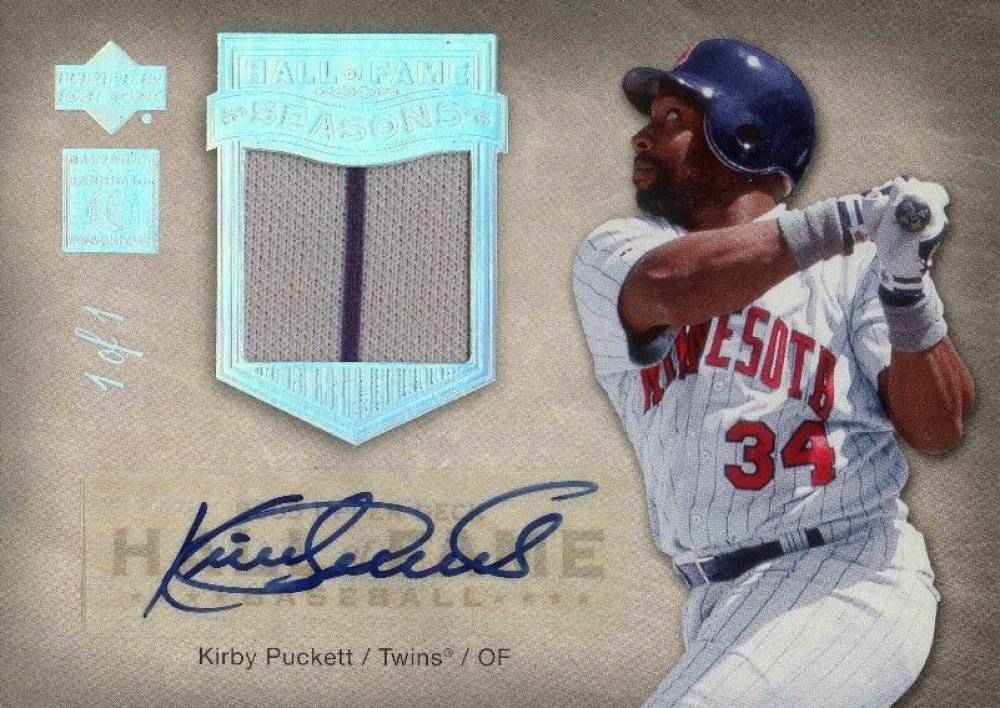 2005 Upper Deck Hall of Fame Seasons Kirby Puckett #HFSKP2 Baseball Card