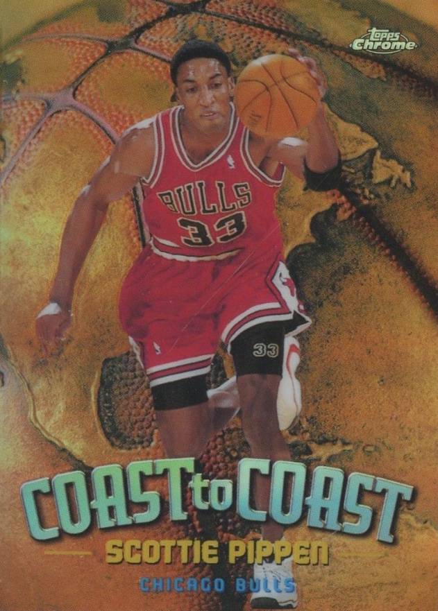1998 Topps Chrome Coast to Coast Scottie Pippen #CC2 Basketball Card