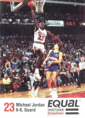 1989 Bulls Equal Michael Jordan # Basketball Card