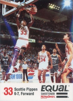 1989 Bulls Equal Scottie Pippen # Basketball Card