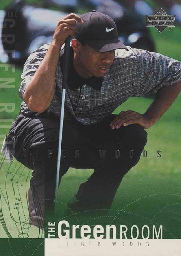 2002 Upper Deck The Green Room Tiger Woods #GR10 Golf Card