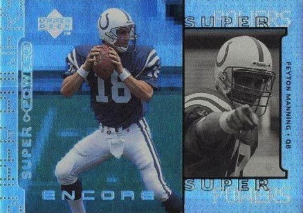 1998 Upper Deck Encore Super Powers Peyton Manning #S8 Football Card