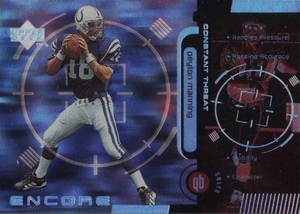 1998 Upper Deck Constant Threat Peyton Manning #CT2 Football Card