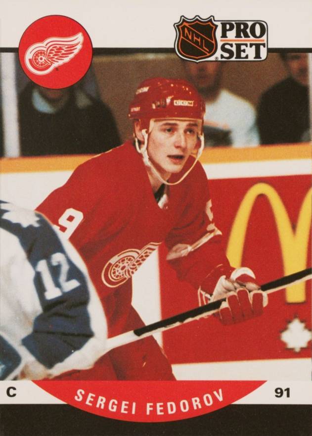 1990 Pro Set Sergei Fedorov #604 Hockey Card