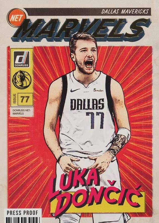 2019 Panini Donruss Net Marvels Luka Doncic #17 Basketball Card