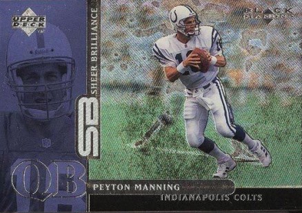 1998 Upper Deck Black Diamond Rookies-Sheer Brilliance Peyton Manning #B5 Football Card