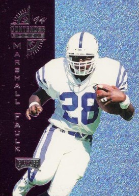 1994 Playoff Contenders Rookie Contenders Marshall Faulk #4 Football Card
