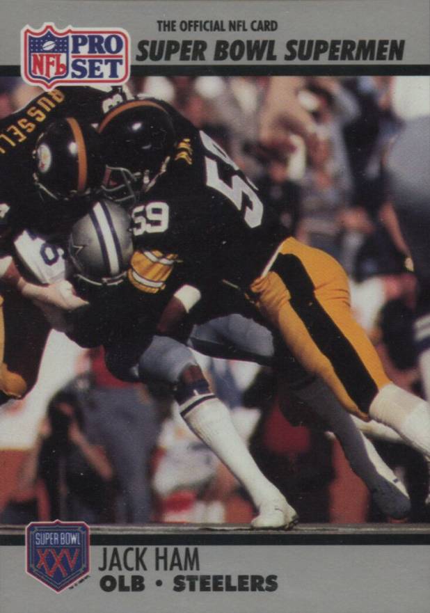 1990 Pro Set Super Bowl 160 Jack Ham #96 Football Card
