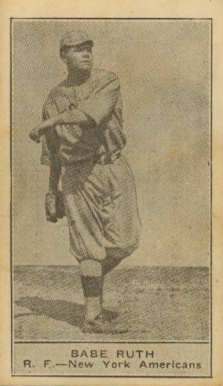 1922 American Caramel--Series of 80 Babe Ruth # Baseball Card