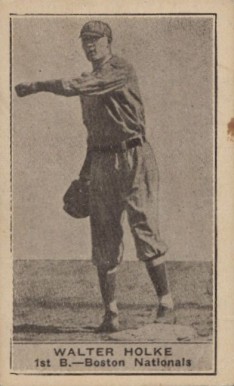 1922 American Caramel--Series of 80 Walter Holke # Baseball Card
