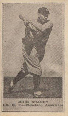 1922 American Caramel--Series of 80 John Graney # Baseball Card