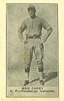 1922 American Caramel--Series of 80 Max Carey # Baseball Card
