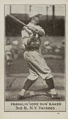 1922 American Caramel--Series of 80 J. Franklin Baker #3 Baseball Card