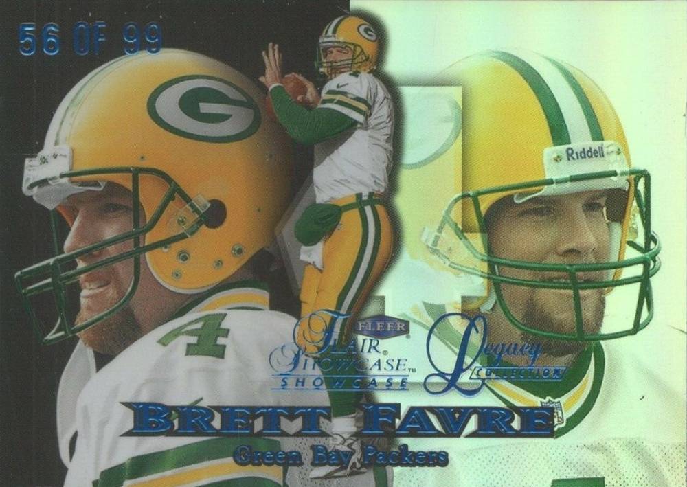 1999 Flair Showcase Legacy Collection Brett Favre #173L Football Card