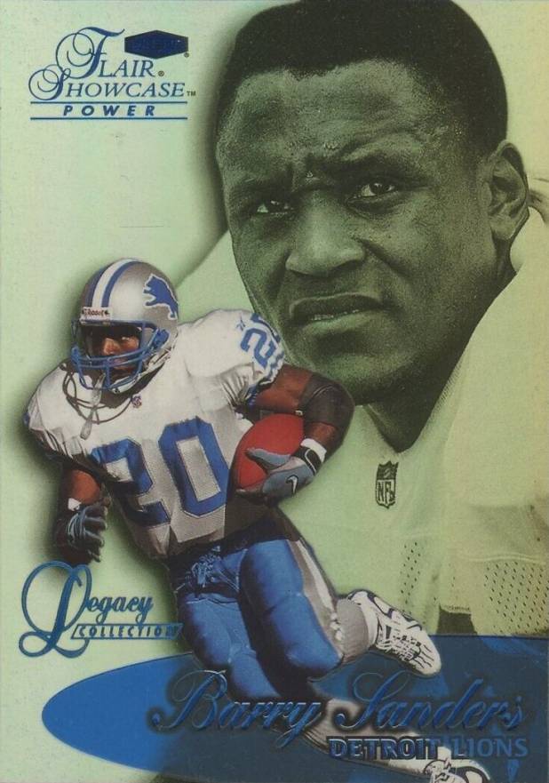 1999 Flair Showcase Legacy Collection Barry Sanders #26L Football Card