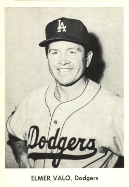 1958 Dodgers Team Issue Elmer Valo #22 Baseball Card