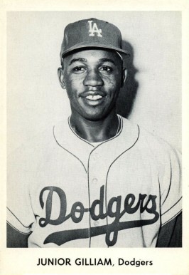 1958 Dodgers Team Issue Junior Gilliam #9 Baseball Card