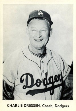 1958 Dodgers Team Issue Charlie Dressen #5 Baseball Card