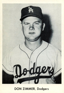 1958 Dodgers Team Issue Don Zimmer #25 Baseball Card