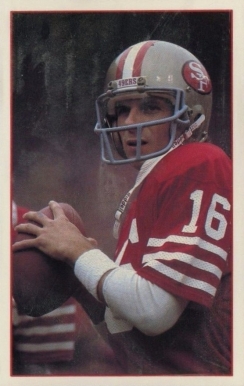 1985 49ers Police Joe Montana # Football Card