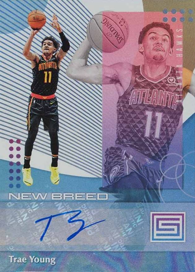 2018 Panini Status New Breed Autographs Trae Young #NBTYG Basketball Card