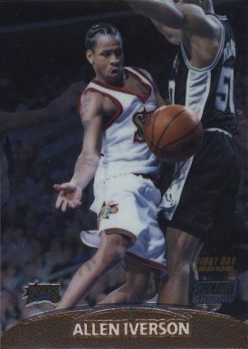 1999 Stadium Club Chrome 1st Day Issue Allen Iverson #1 Basketball Card